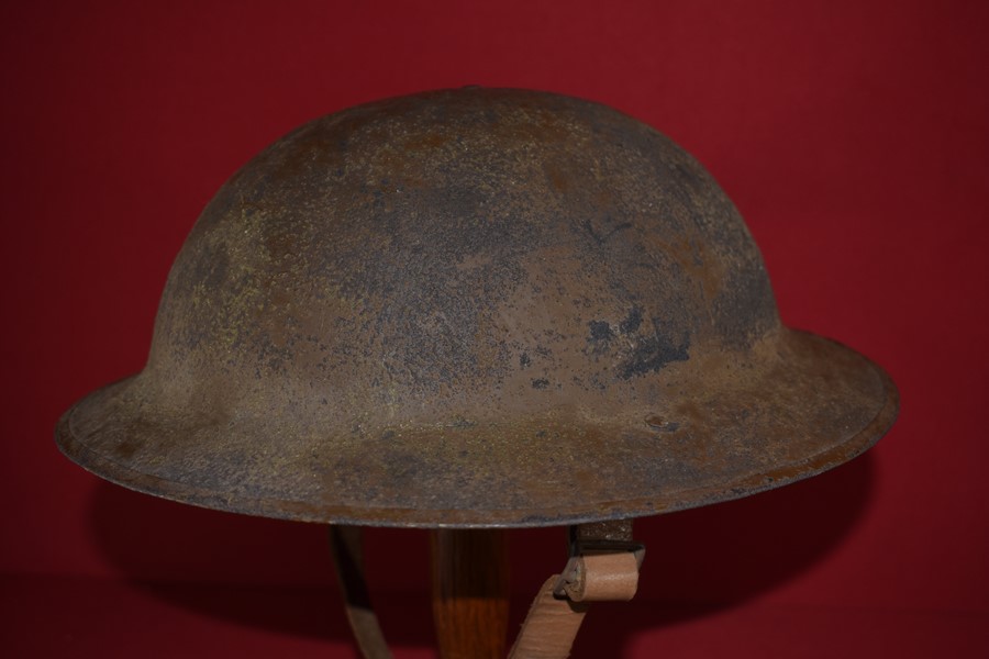 WW1 BRITISH AUSTRALIAN TIN BRODIE HELMET SOLD